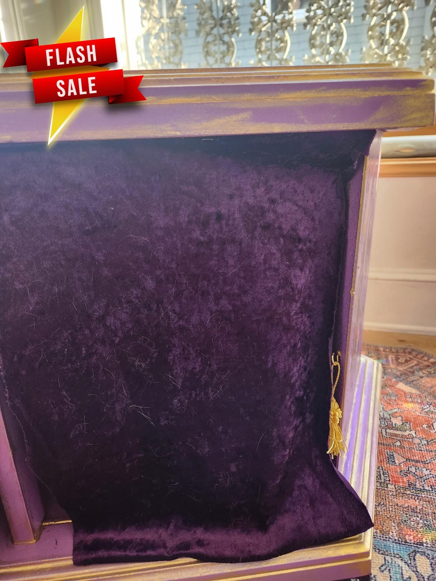 Custom Order Option: Witchy Cat Bed, Cat House, Cat Gifts, Pet Crate, Pet Kennel, End Table, Vintage 70's Hexagon Shape, Cat Lover Gift